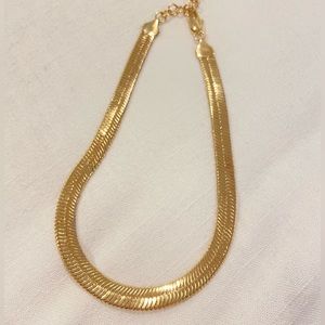 Wide gold chain necklace from REVOLVE